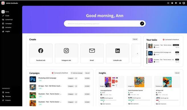 公司重點轉向商業(yè)客戶，Adobe發(fā)布AI廣告平臺GenStudio